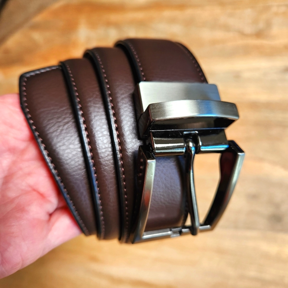 Mens belt reversible